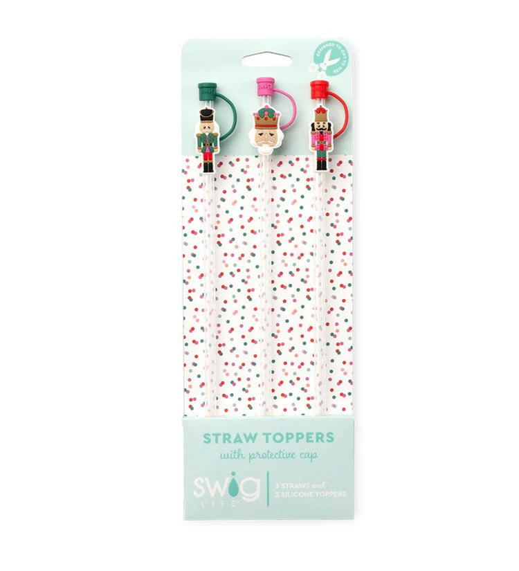 Classic Nutcracker Straw Topper Set