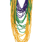 Mardi Gras Seed Bead Necklace