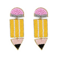 Seed Bead Pencil Earrings
