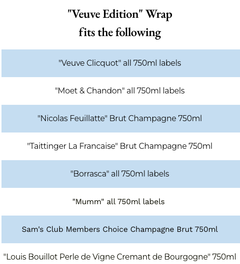 Beau Bottles Pastel Celebration Bottle Wrap (Veuve Edition)