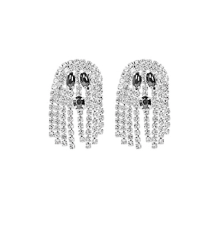 Pave Dangling Ghost Earrings