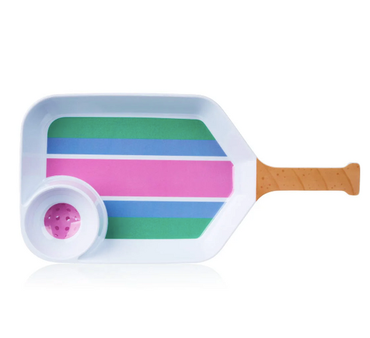 Pickleball Chip and Dip Melamine Platter