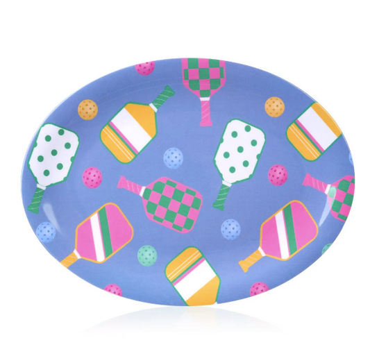 Pickleball Paddle Oval Platter