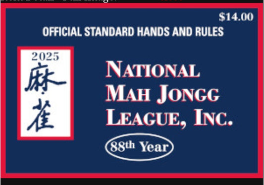 National Mahjong League 2025 Official Standard Hands and Rules **PRE-ORDER**