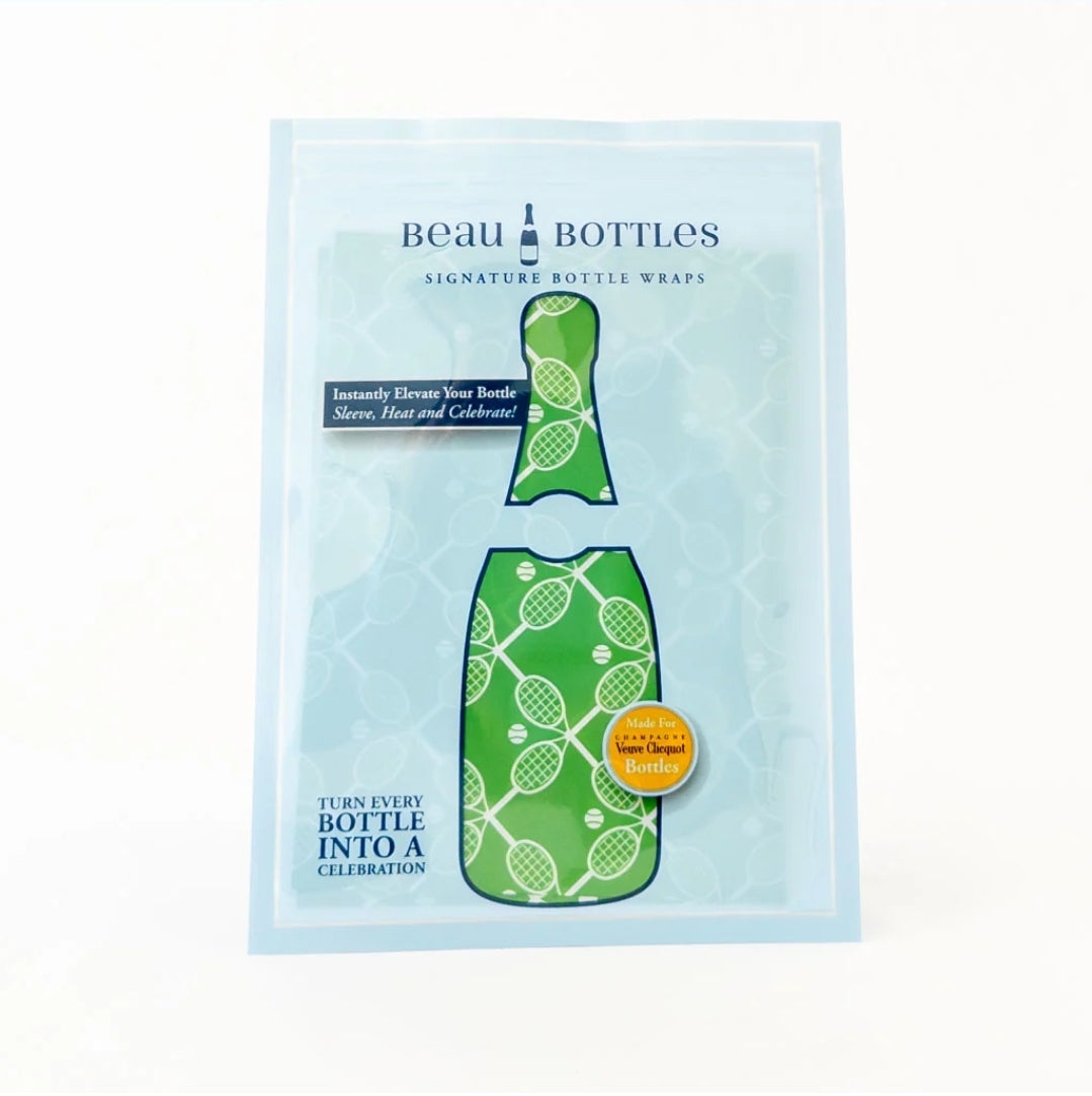Beau Bottles Preppy Tennis Match Bottle Wrap (Veuve Edition)