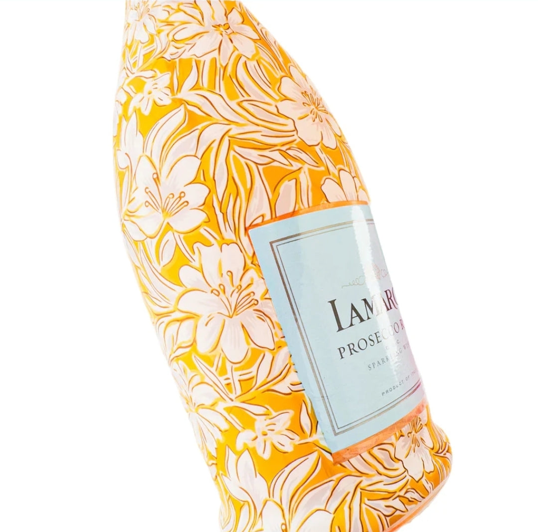 Beau Bottles Grandmillenial Gold Flower Bottle Wrap (La Marca Edition)