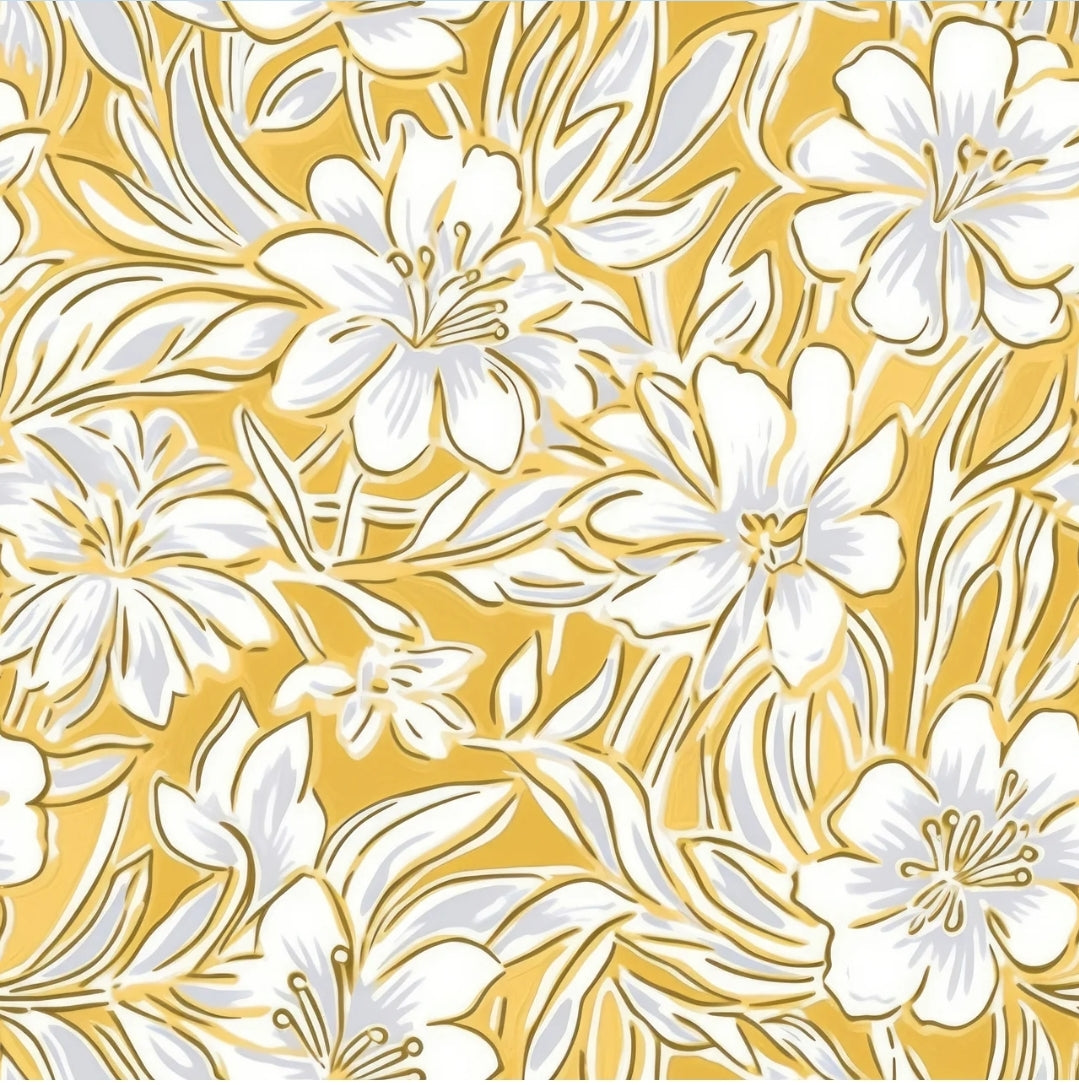 Beau Bottles Grandmillenial Gold Flower Bottle Wrap (La Marca Edition)