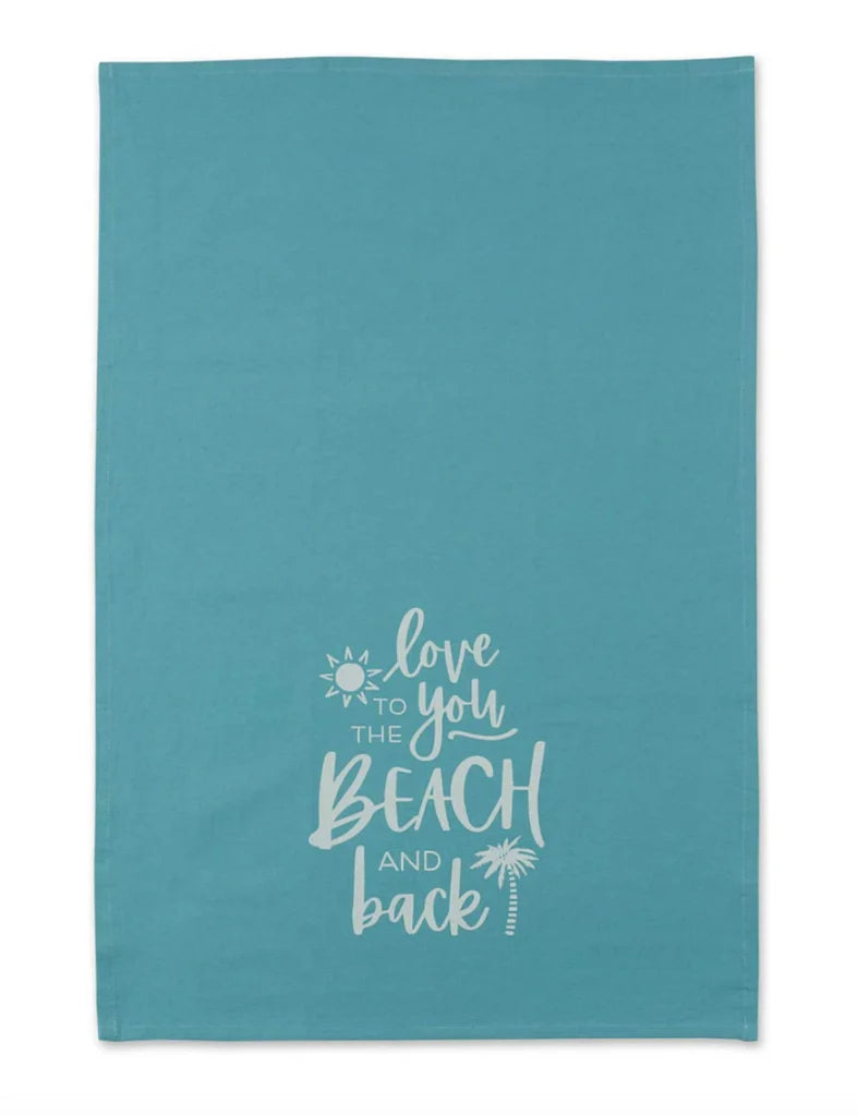"The Beach is My Happy Place" Tea Towel