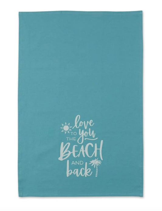 "The Beach is My Happy Place" Tea Towel