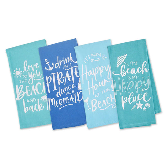 "Love You to the Beach and Back" Tea Towel