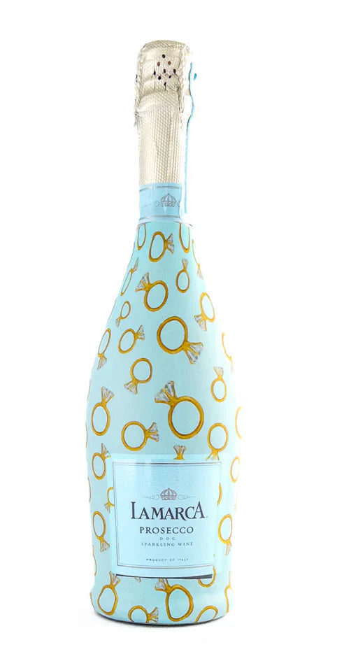 Beau Bottles Blue Engagement Ring Bottle Wrap (La Marca Edition)