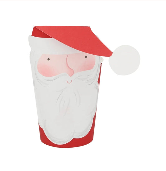 Paper Cup Set: Jolly Santa