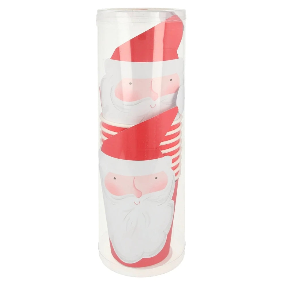 Paper Cup Set: Jolly Santa