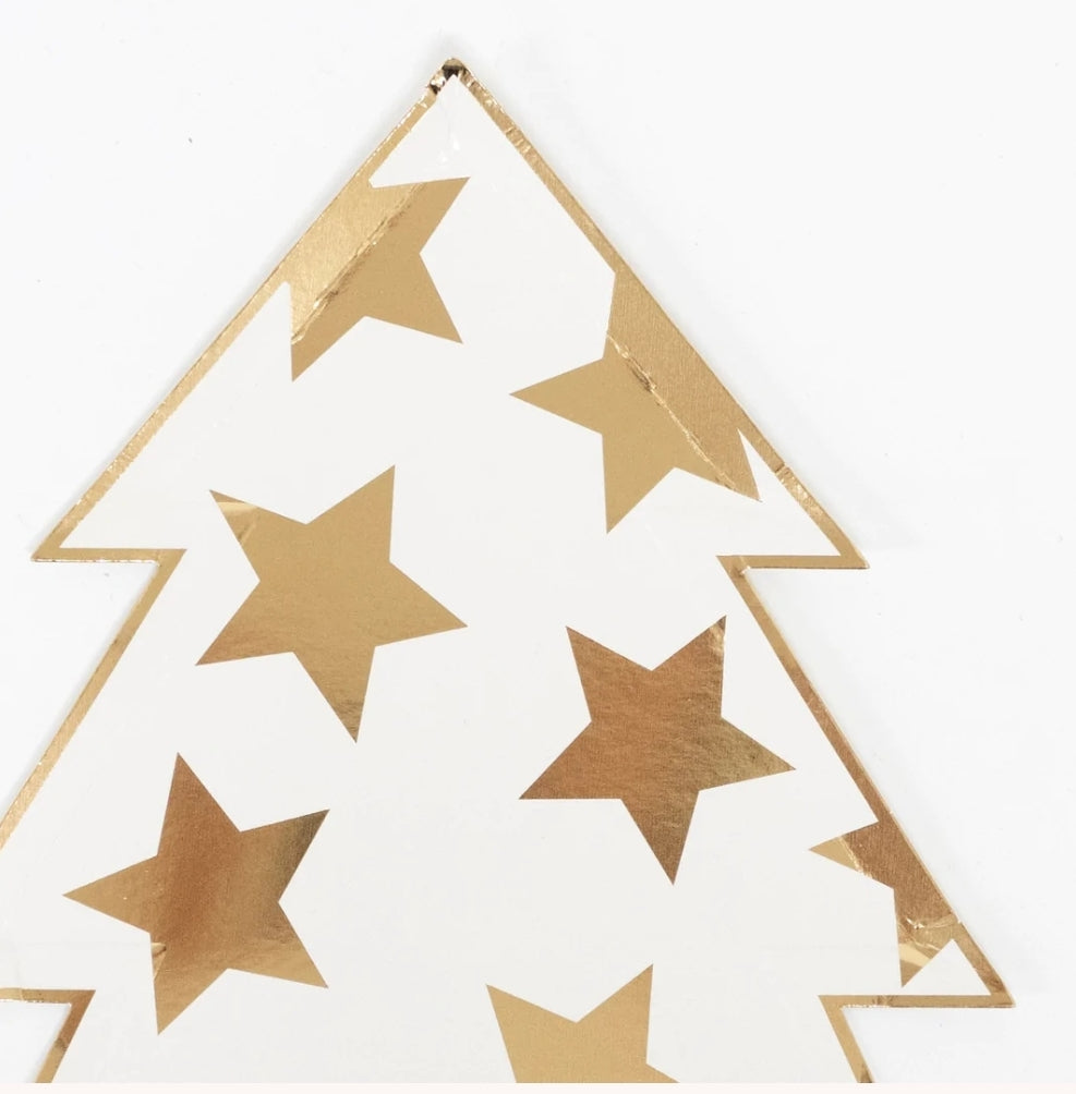 Shaped Plates: Patterned Christmas Tree