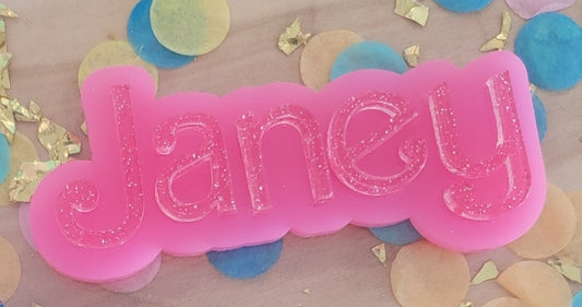 Custom Acrylic "Doll" Inspired Hair Clip