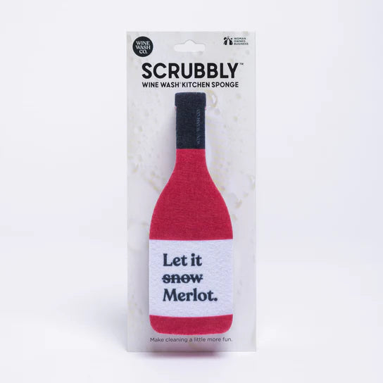 "Let it Merlot" Holiday Scrubbly™ Sponge