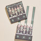 Green Nutcracker Printed 10-Stem Matchbooks