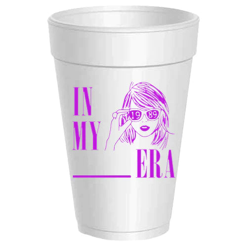 Taylor Swift "In My ___ Era" Foam Cups