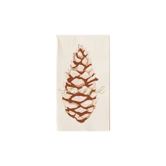 Guest Napkins: Harvest Pine Cones