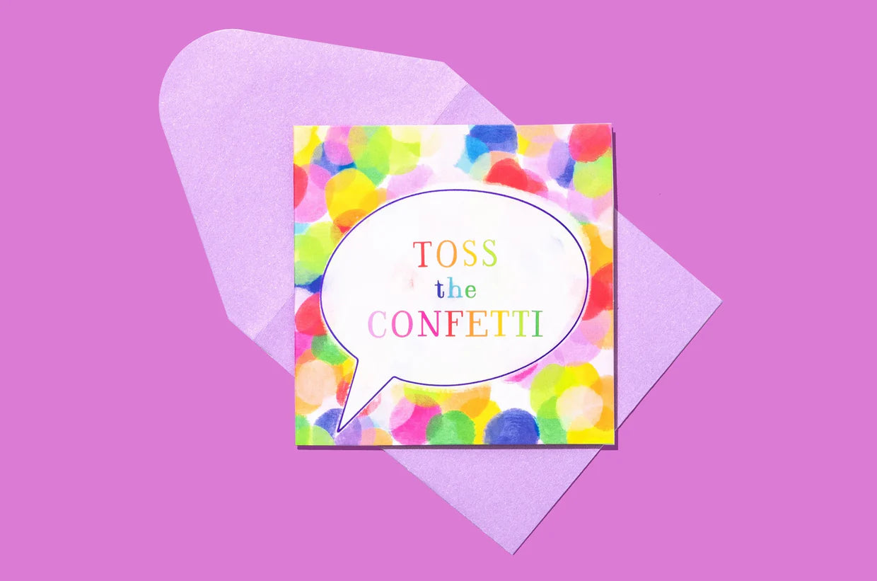 Toss the Confetti Enclosure Card