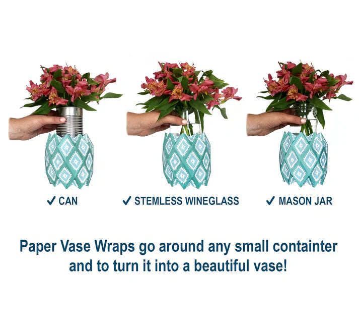 Rose Paper Vase Wraps