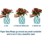 Whimsy Flower Paper Vase Wraps