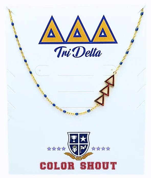 Delta Delta Delta Side Necklace