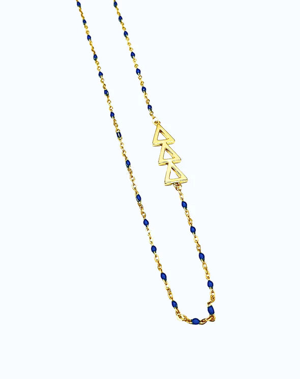 Delta Delta Delta Side Necklace