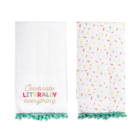Celebrate Everything and Sprinkles Tea Towels (Set of 2)