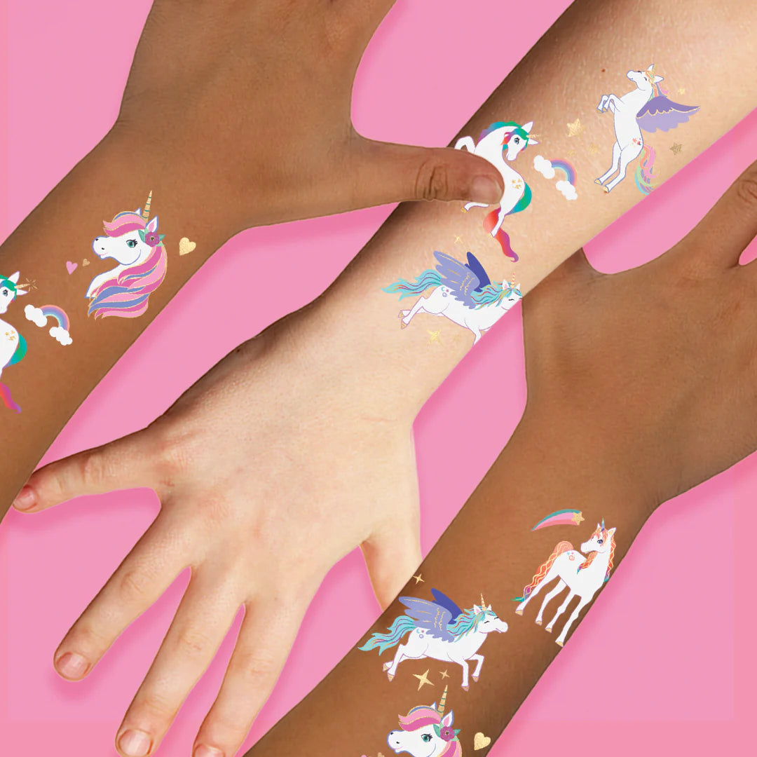 Unicorn Party Temporary Tattoo Variety Set