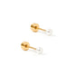 Payton Pearl White 3mm Screwback Stud Earrings