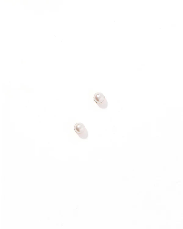 Payton Pearl White 3mm Screwback Stud Earrings