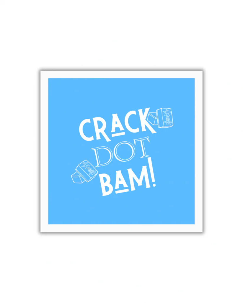 Crack Dot Bam Mahjong Cocktail Napkins