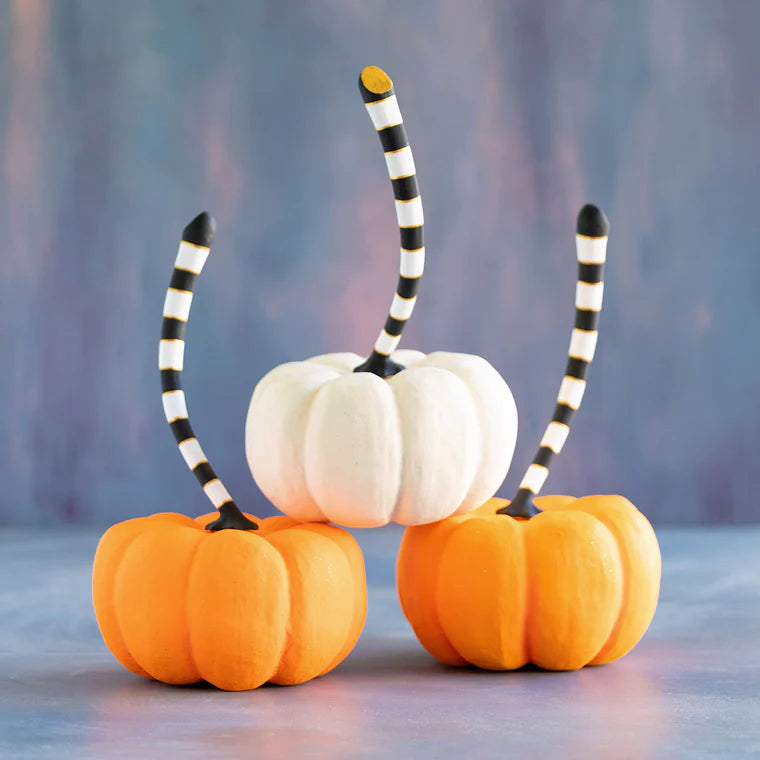 Large Orange & Cream Pumpkins (Multiple Colors)