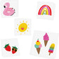 Summer Fun Variety Set Temporary Tattoos
