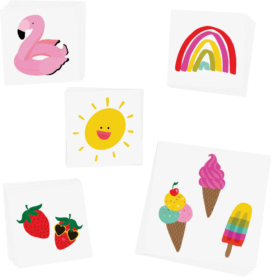 Summer Fun Variety Set Temporary Tattoos