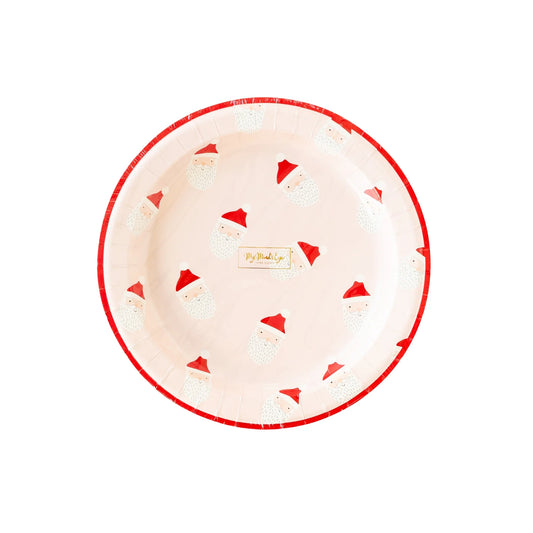 Whimsy Santa Paper Plates