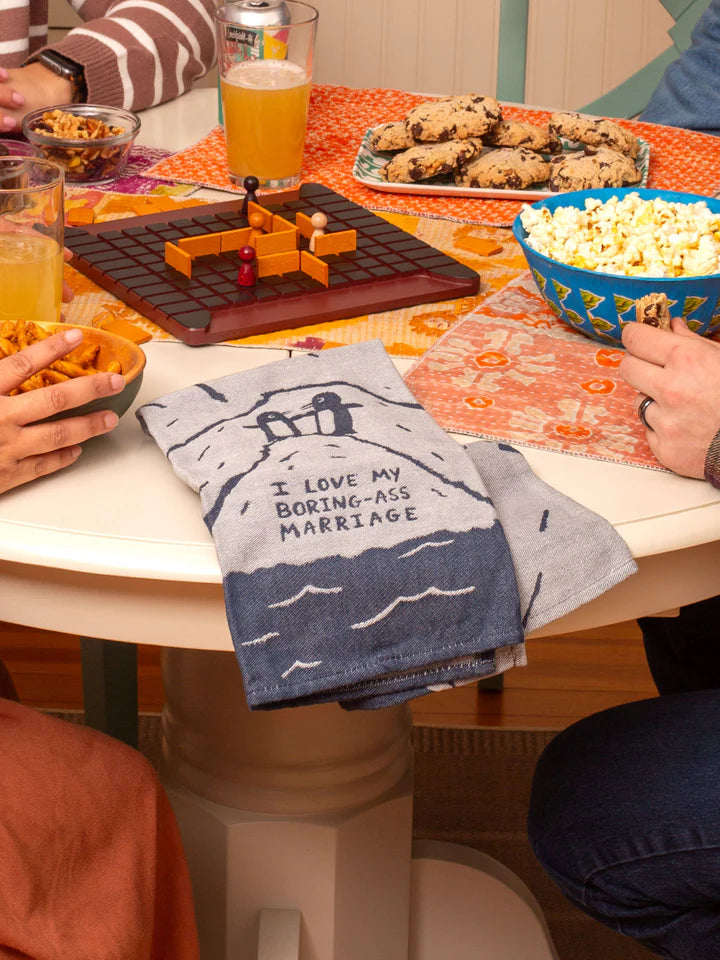 "Boring Ass* Marriage" Dish Towel - Thumbnail 3