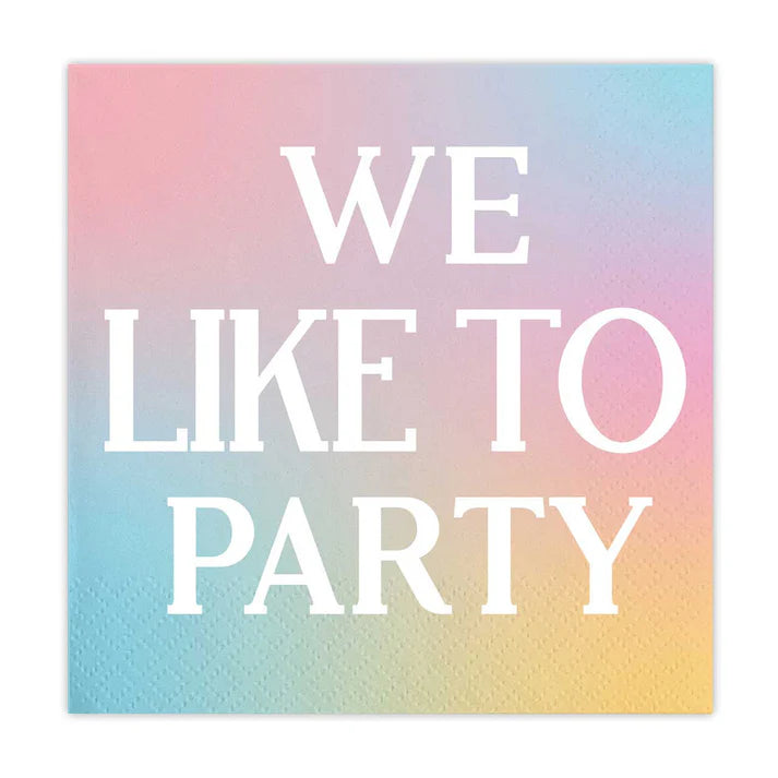 "We Like to Party" Cocktail Napkins