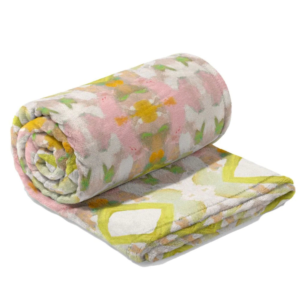 White Lotus Fleece Blanket (50" x 60")