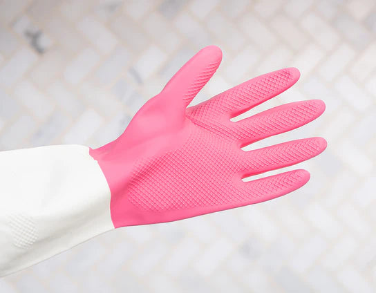 Wine Wash Pink Reusable Cleaning Gloves