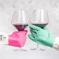 Wine Wash Green Reusable Cleaning Gloves