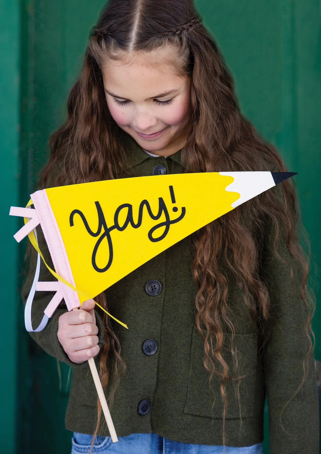 Yay Pencil Felt Pennant Banner
