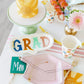 Colorful Grad Shaped Plates