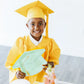 Pink & Seafoam Grad Cap Shaped Plate Set