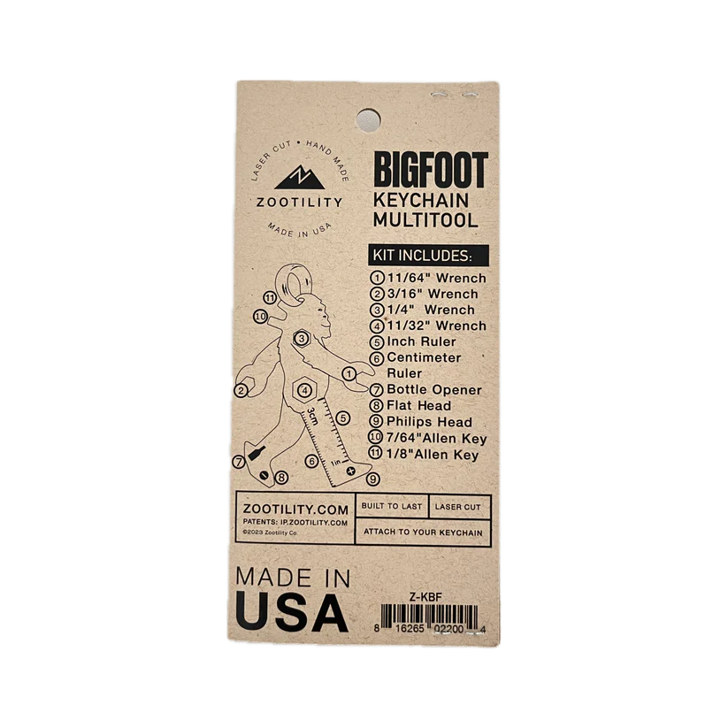 Bigfoot 11-in-1 Keychain Multi-Tool