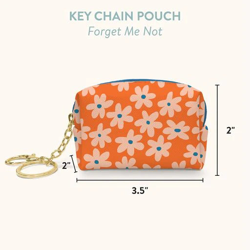 Key Chain Pouch: Forget Me Not