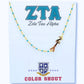 Zeta Tau Alpha Side Necklace