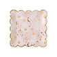 Ghost Scatter Print Square Scalloped Plate