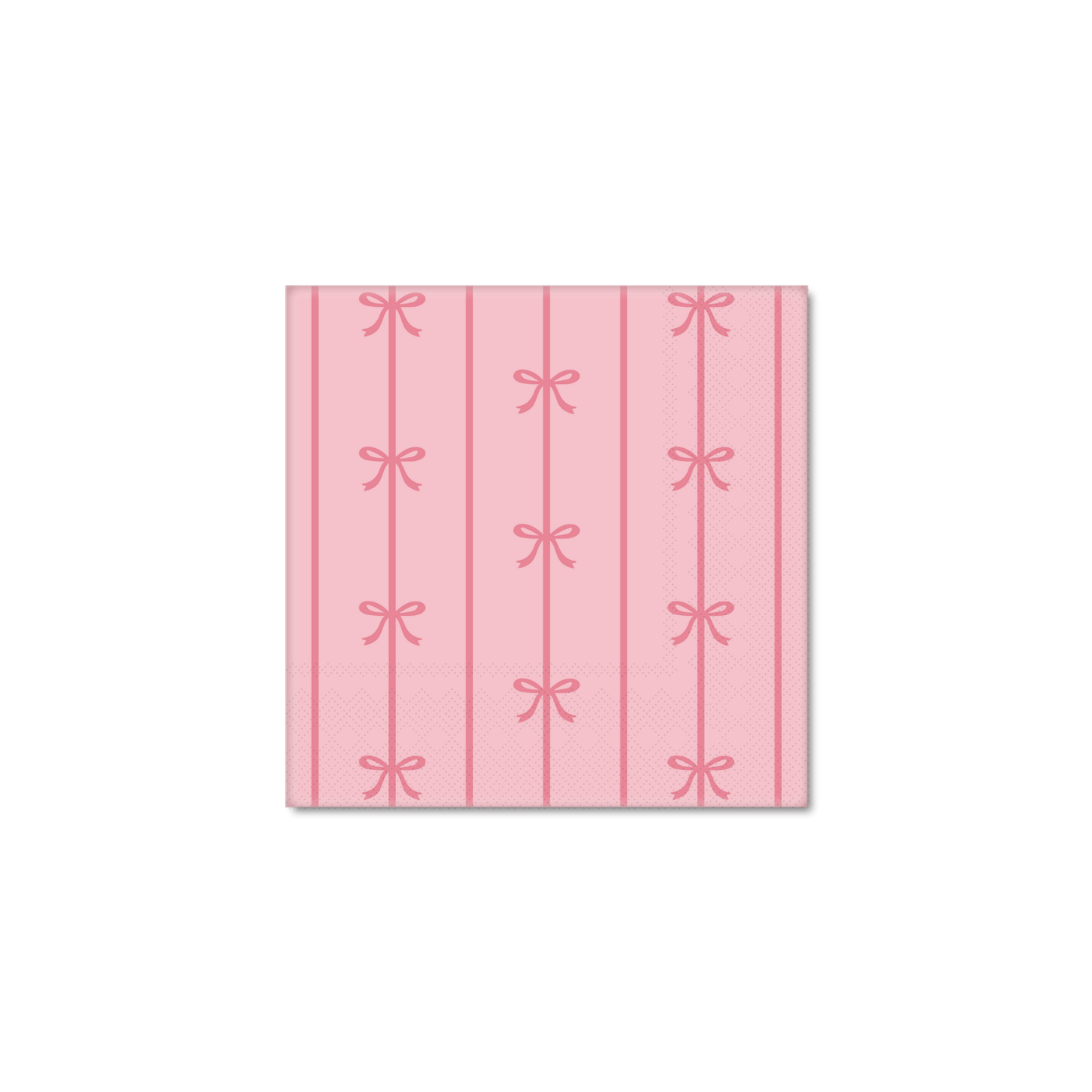 Petal Pink Signature Bow Small Napkins